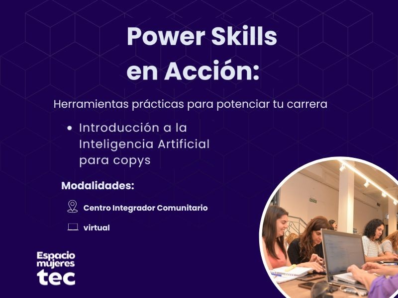 Llega a Villa del Totoral el curso “Power Skills en Acción”: una propuesta para explorar el potencial de la inteligencia artificial