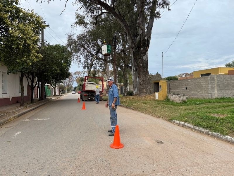 Avanza la renovación de la red eléctrica en Villa del Totoral con tecnología de cable preensamblado