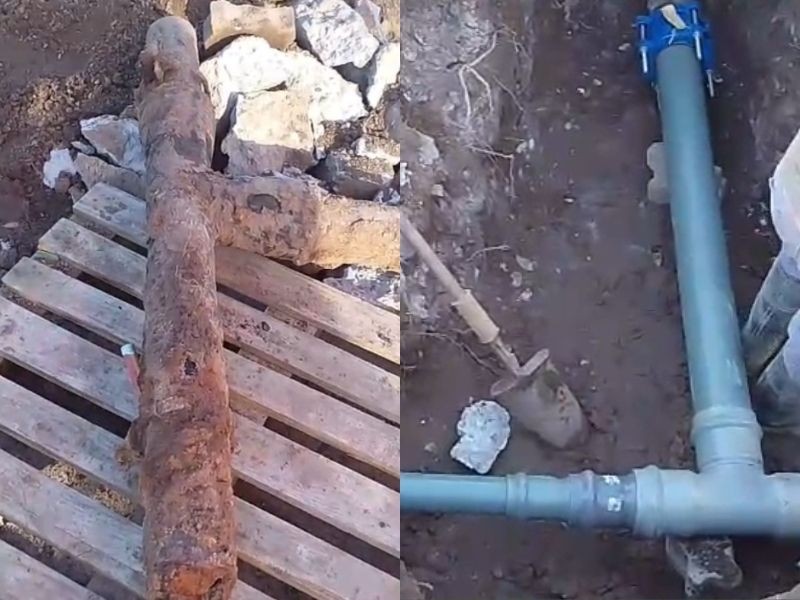 Finalizó una importante obra de renovación de cañerías para mejorar el servicio de agua potable