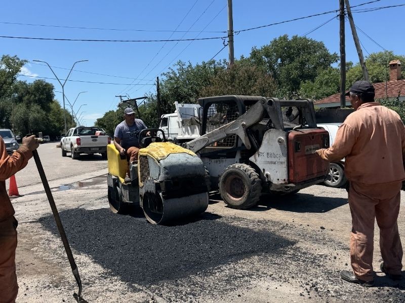 Bacheo en la Ruta Provincial N.º 17