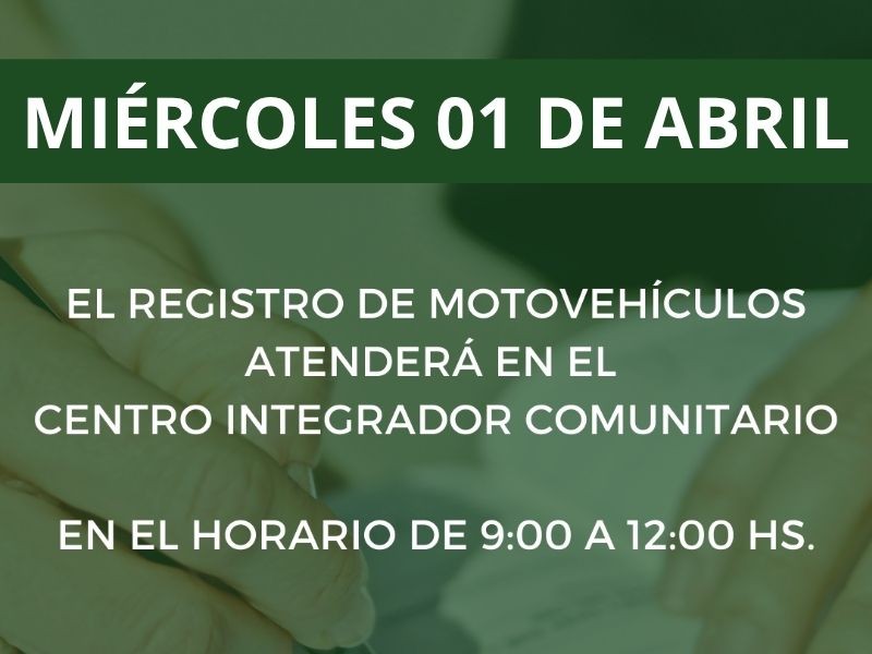 Atención del Registro de Motovehículos