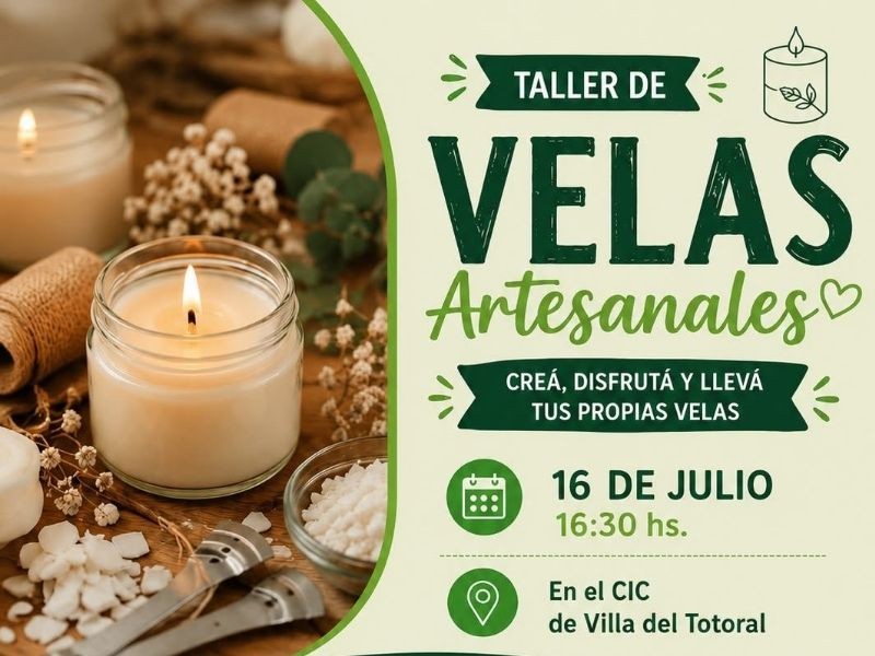 Abren las inscripciones para el Taller de Velas Artesanales