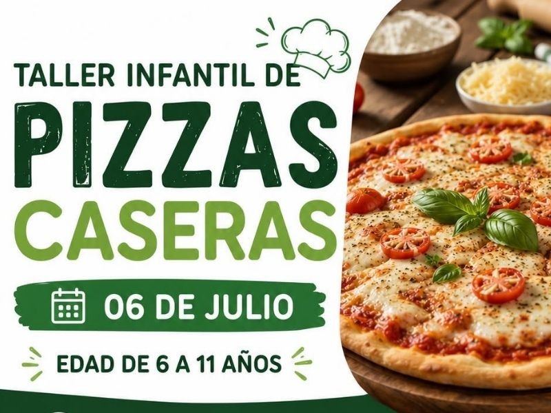 La Municipalidad invita al Taller Infantil de Pizzas Caseras