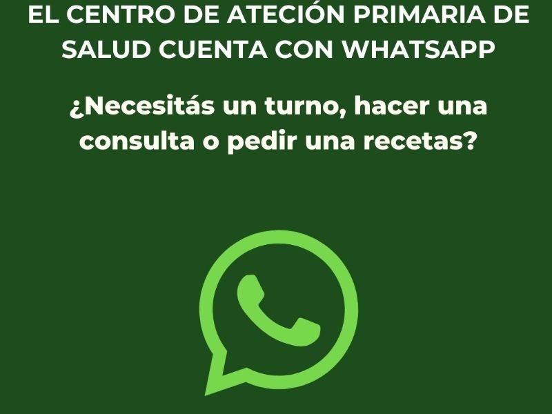 El Centro de Atención Primaria de la Salud de Villa del Totoral incorpora WhatsApp como canal de comunicación
