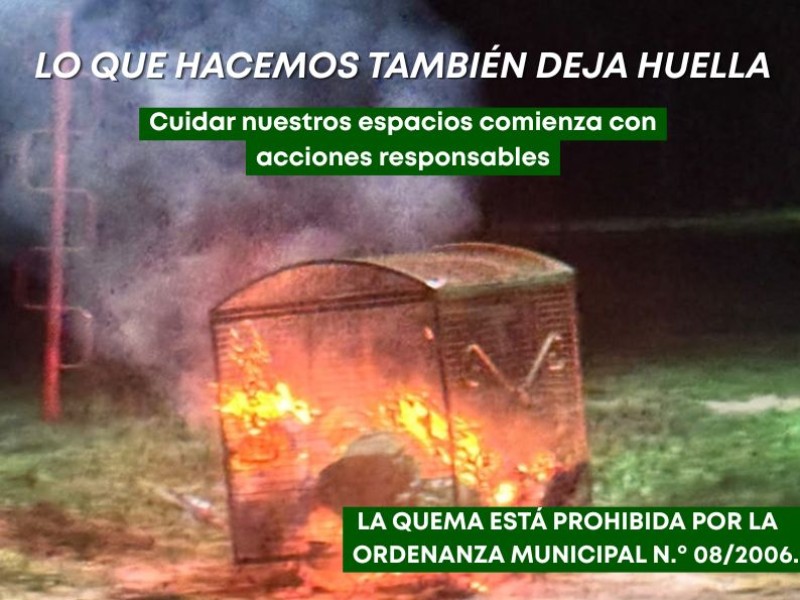 Cuidar nuestros espacios comienza con acciones responsables